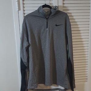Nike Gray Quarter-Zip Pullover